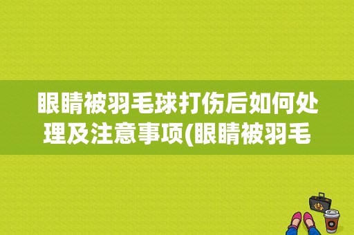 眼睛被羽毛球打伤后如何处理及注意事项(眼睛被羽毛球打伤了,该注意什么?)